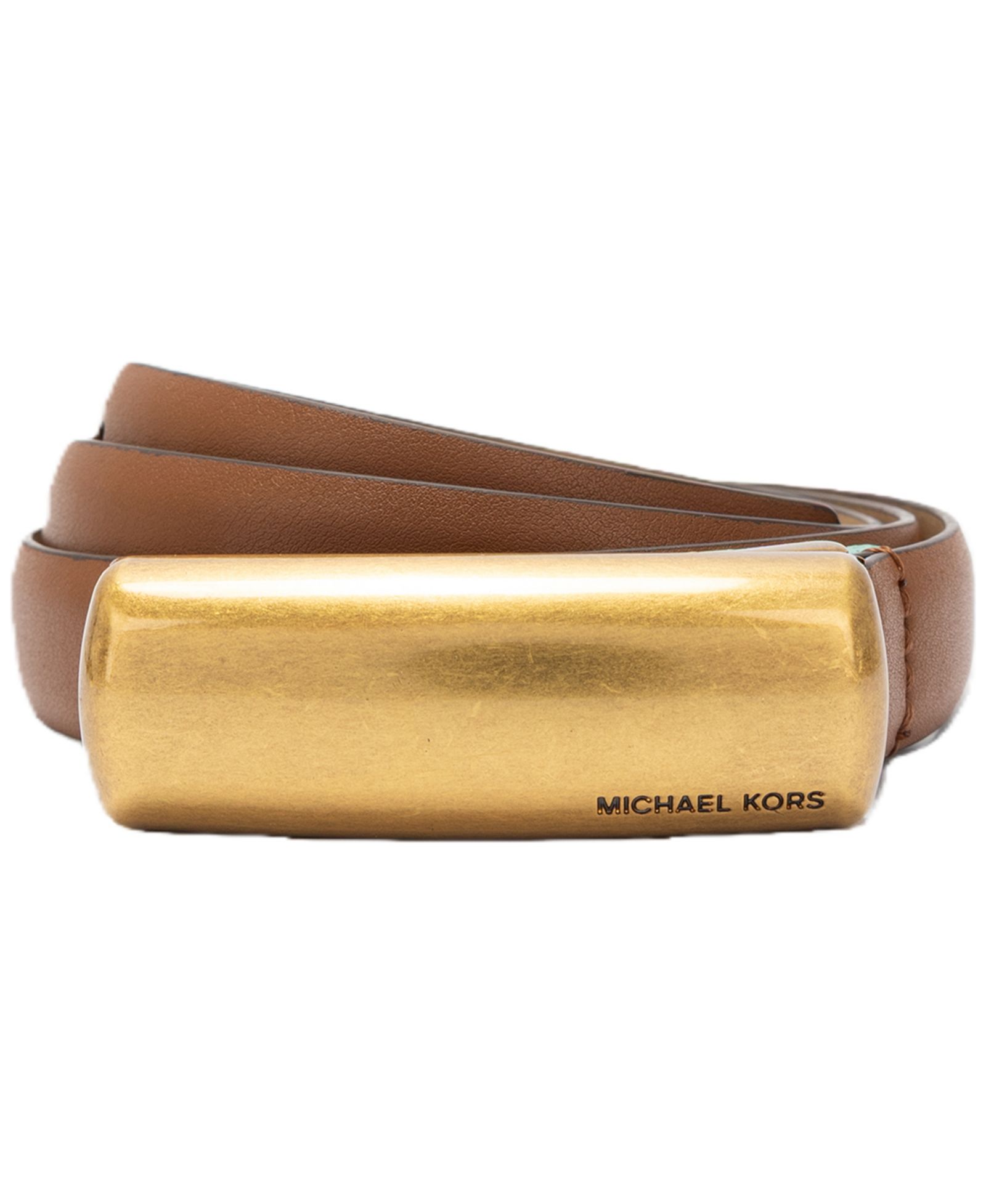 Кожаный ремень Michael Kors Bubble Plaque