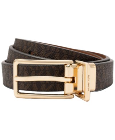 MICHAEL Michael Kors Logo Reversible Belt