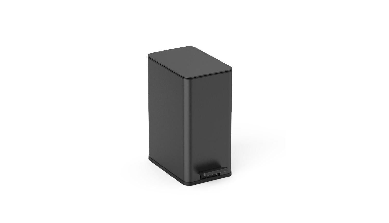 NINESTARS Step-On Trash Can 2.6 Gallon, Rectangular Shaped
