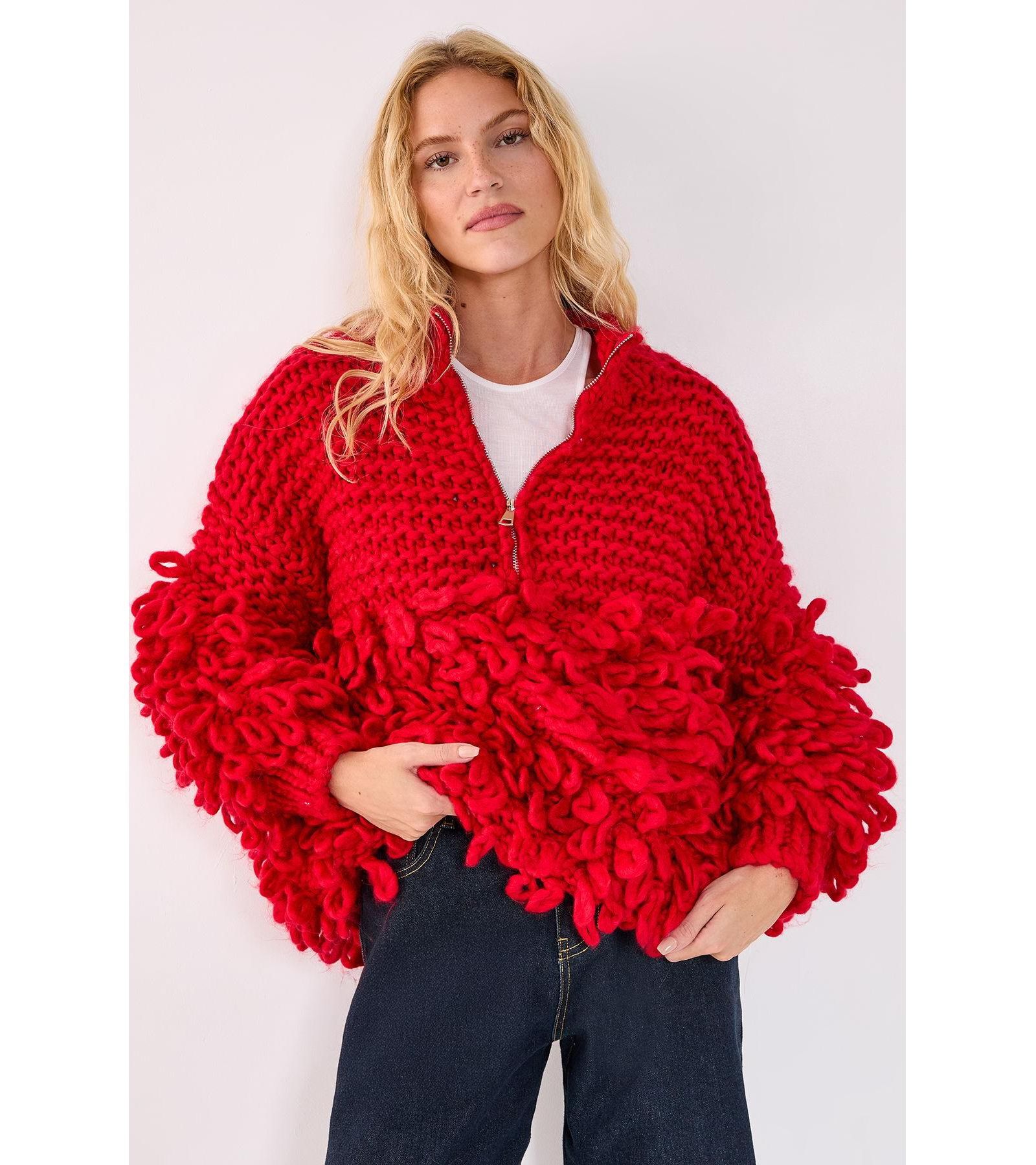 Nasty Gal Женский джемпер Loopy Quarter Zip