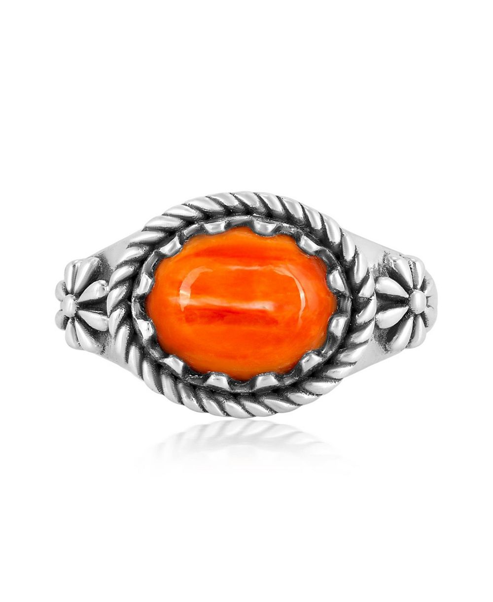 Кольцо American West Jewelry из стерлингового серебра с розовым опалом, размеры от 5 до 11