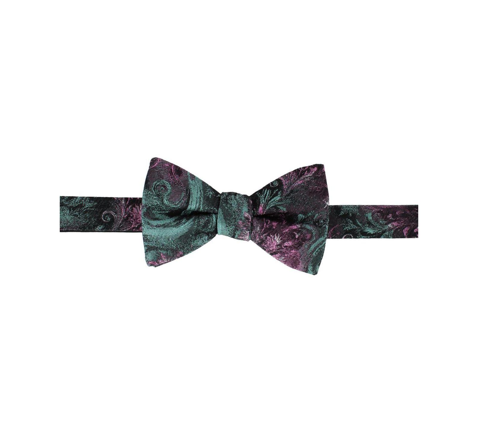 TRAFALGAR Men's The Arcane Storm Silk Novelty Bow Tie