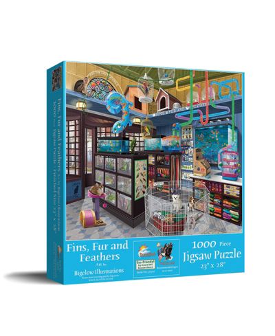Пазл для взрослых SunsOut Fins, Fur and Feathers 1000 piece Jigsaw Puzzle