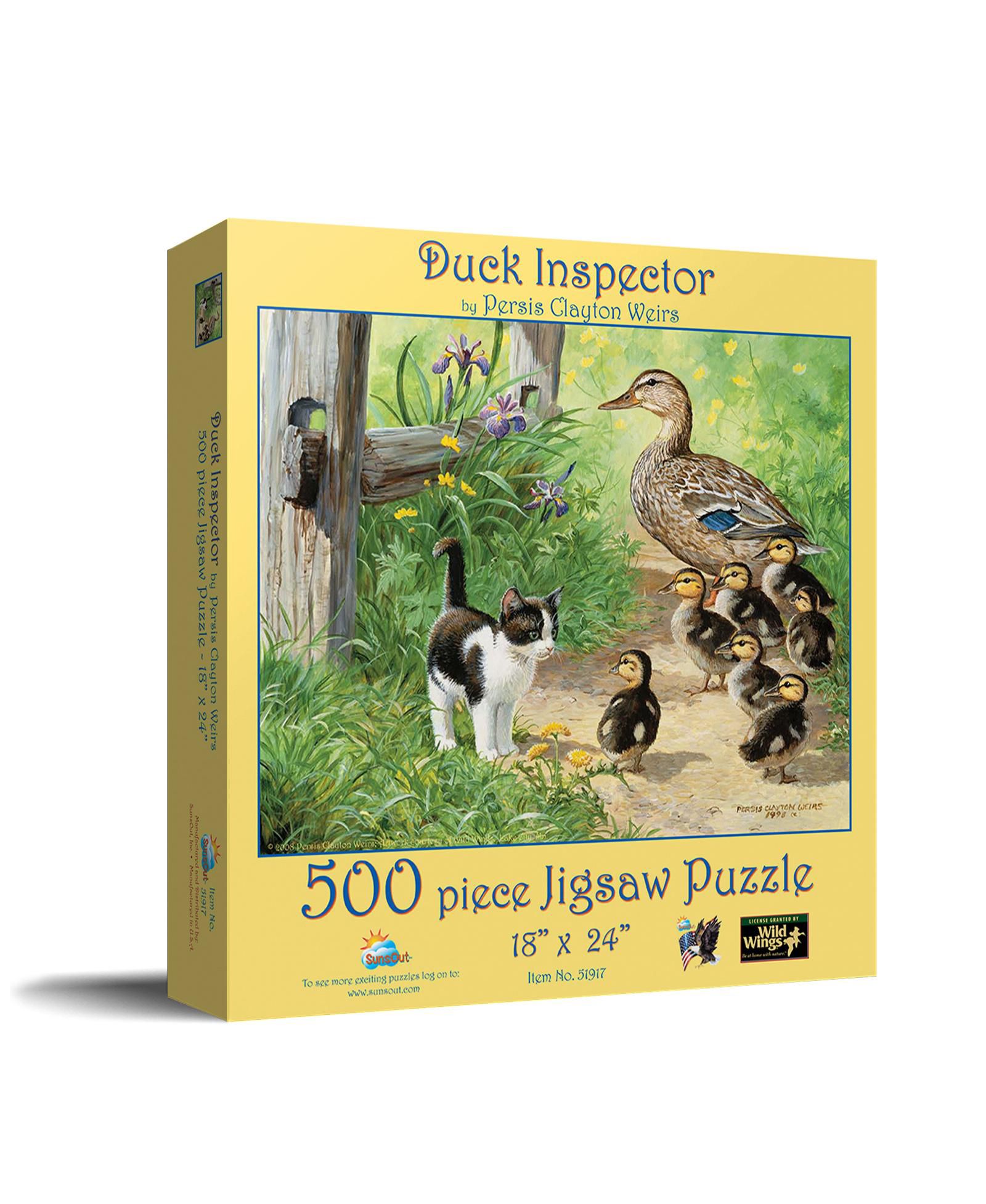 Sunsout Duck Inspector 500-Piece Jigsaw Puzzle, Ages 15+