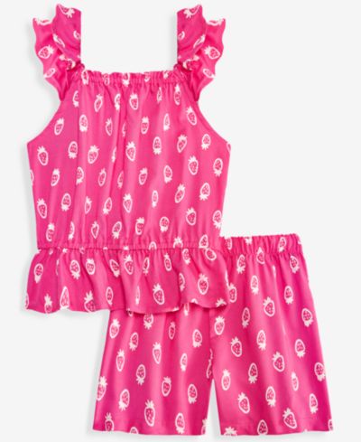 Комплект из топа и шорт Epic Threads Toddler Girls' 12M-5T Berry-Print, 2-Piece Set