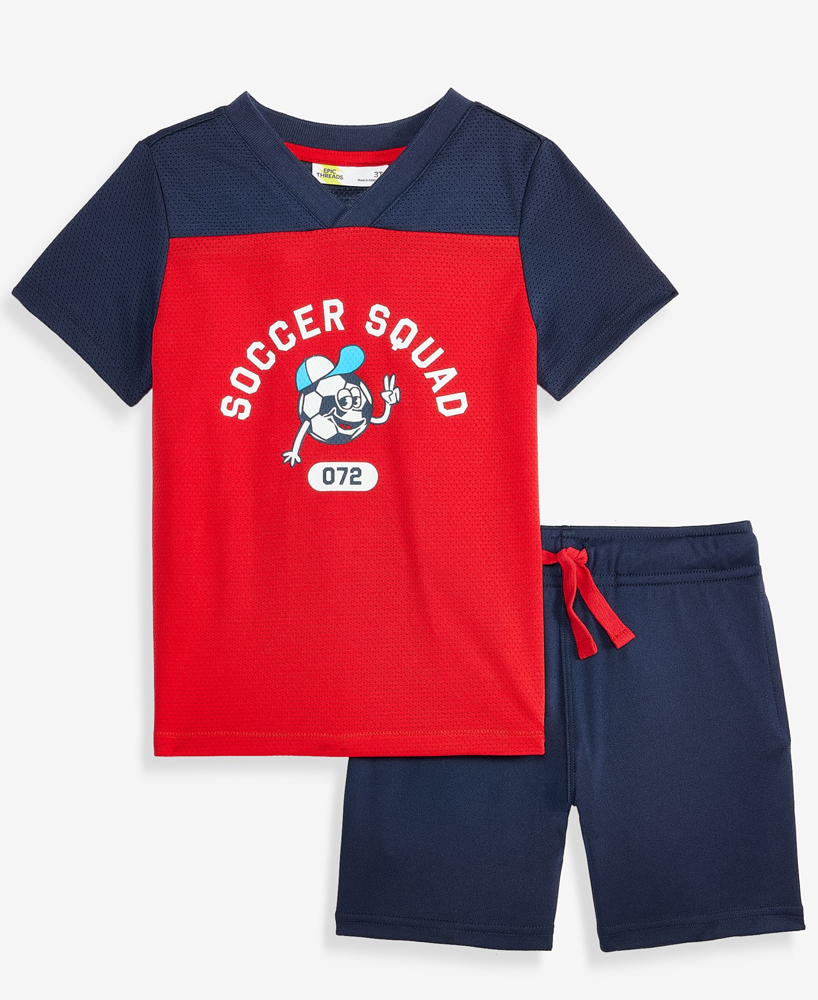 Epic Threads Toddler Boys 2-Piece Mesh Soccer Set, Macy's Exclusive