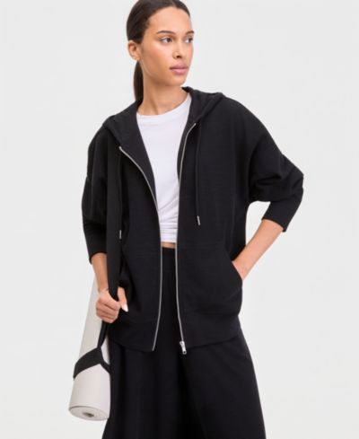 Женский худи ID Ideology Oversized Rib Slub Full-Zip
