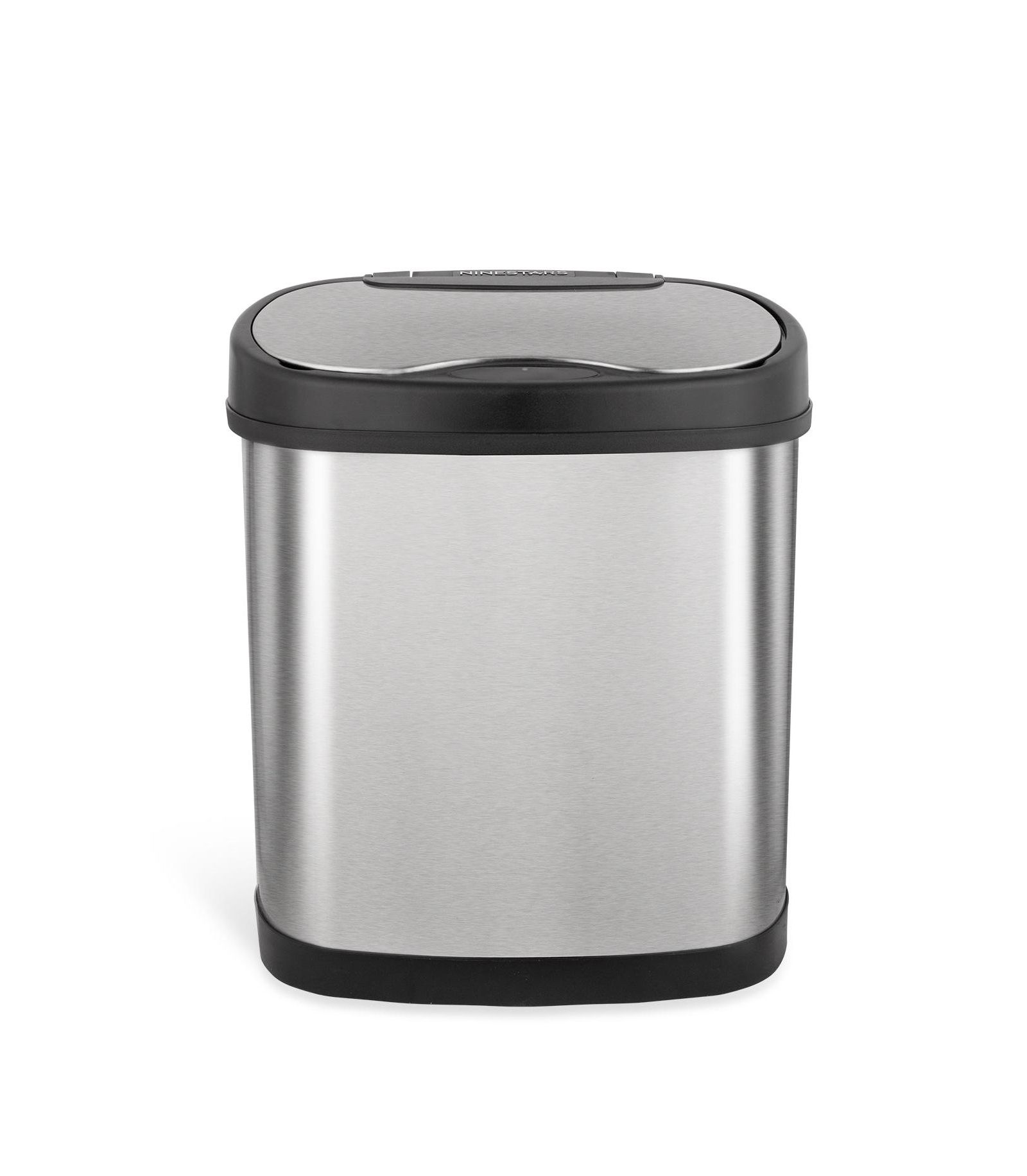 NINESTARS Oval Motion Sensor Trash Can 3.2 Gallon