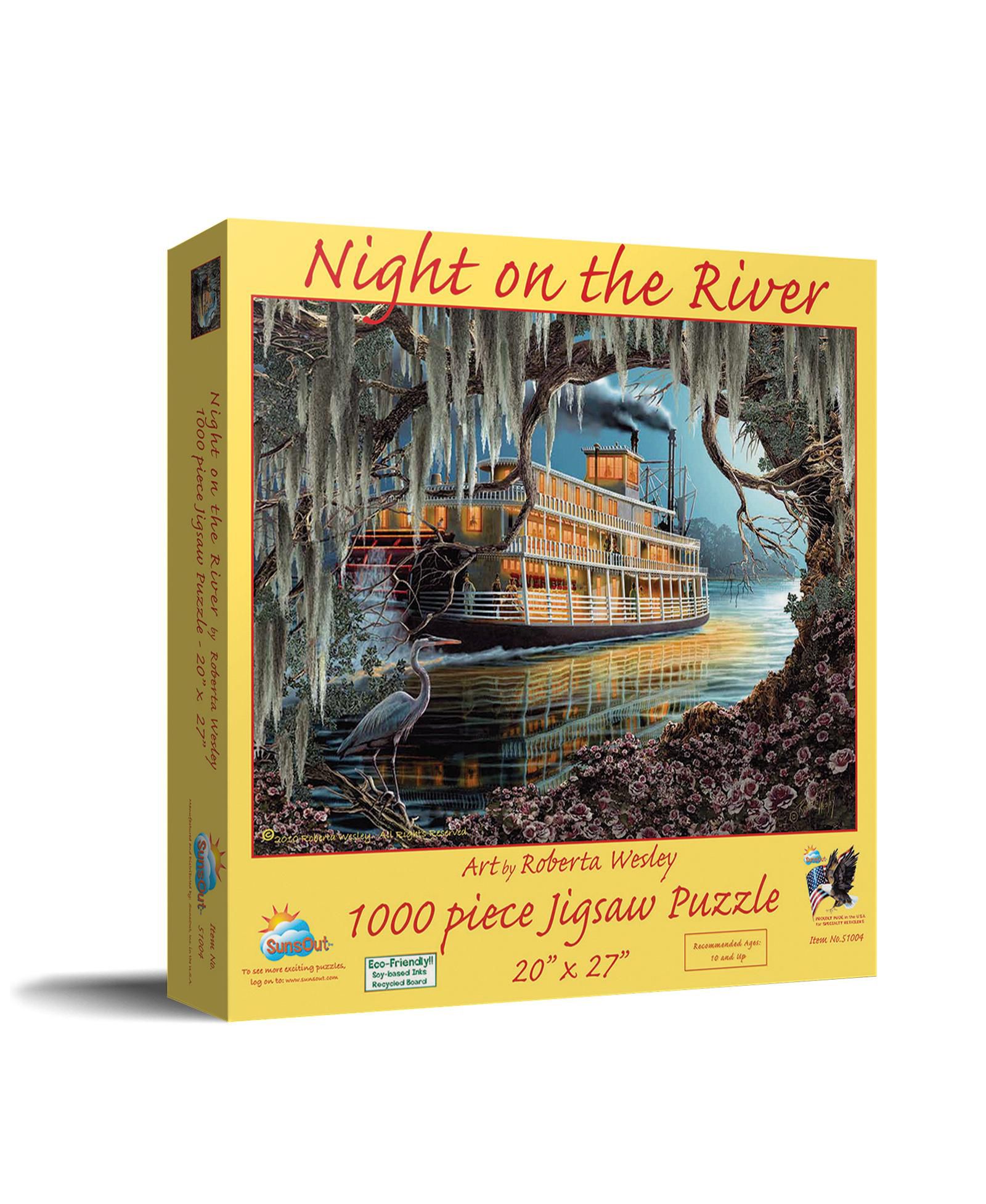 Пазл SunsOut NIght On the River 1000 piece для взрослых