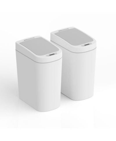 Набор из 2 шт. мусорных ведер NINESTARS 1.85 Gallon ABS Slim Bathroom Motion Sensor