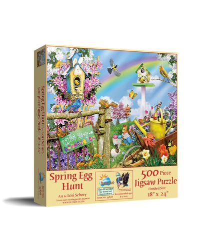 Пазл SunsOut Spring Egg Hunt 500 piece для взрослых