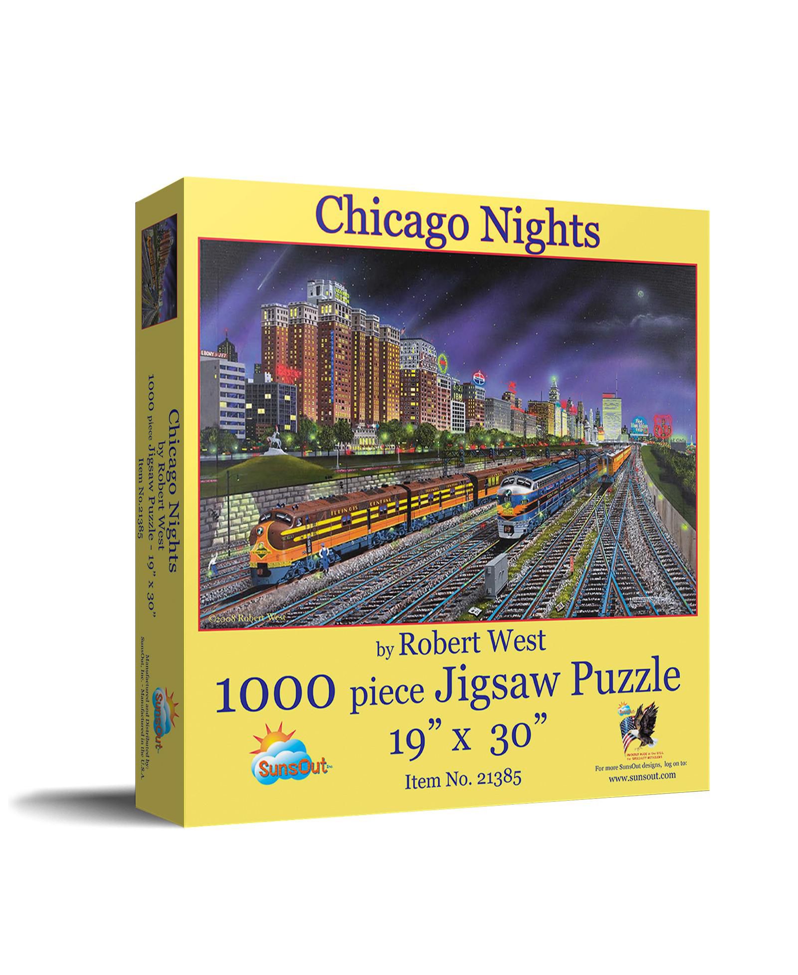Пазл SunsOut Chicago Nights, 1000 деталей для взрослых