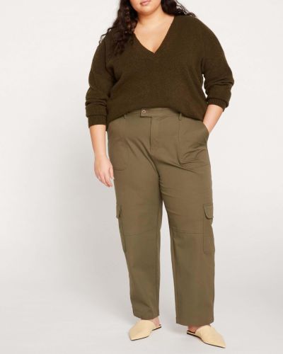 Женские брюки Plus Size Universal Standard Karlee Stretch Cotton Twill Cargo