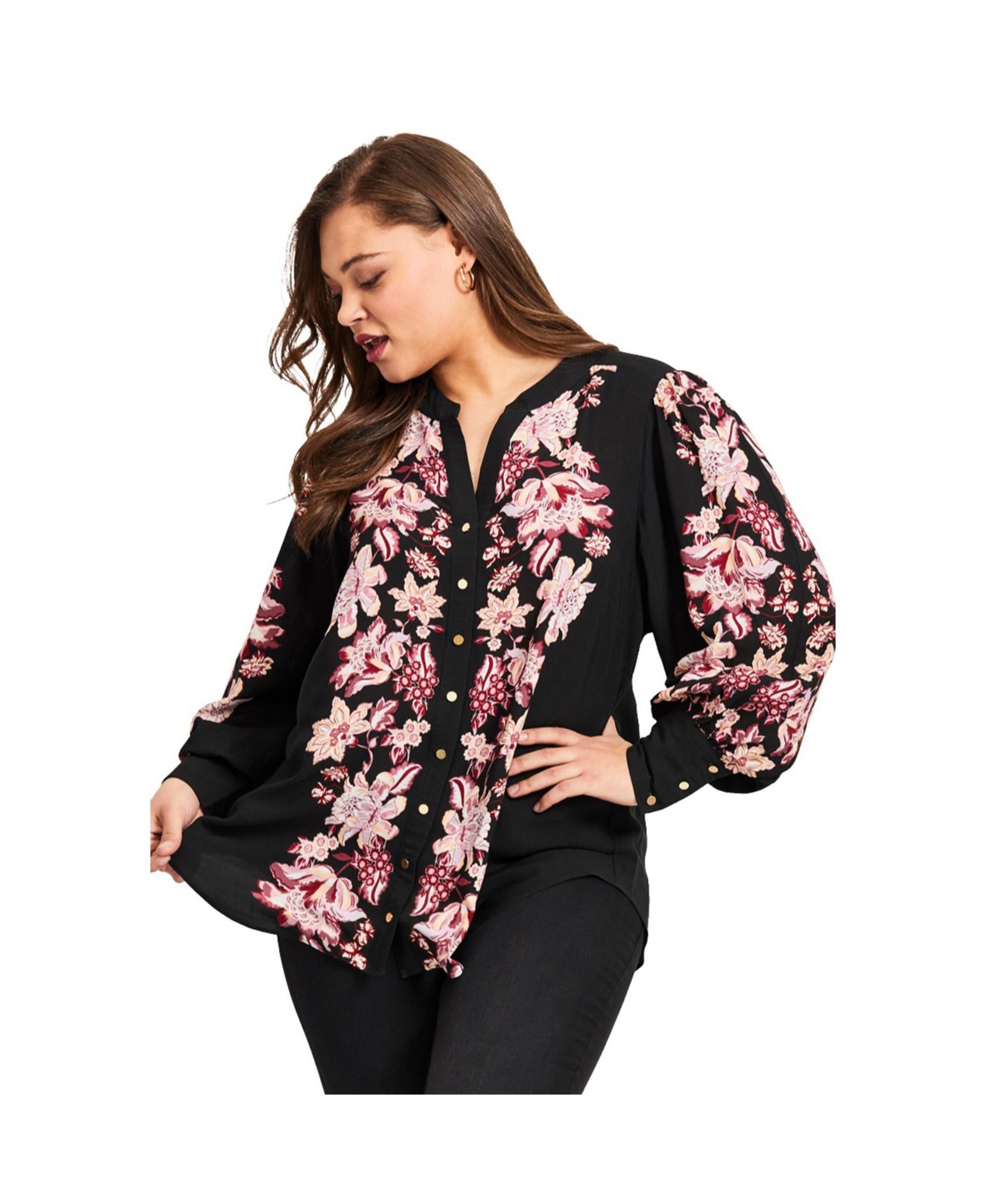 Женская блузка AVENUE Women's Plus Size Sofia Long Sleeve
