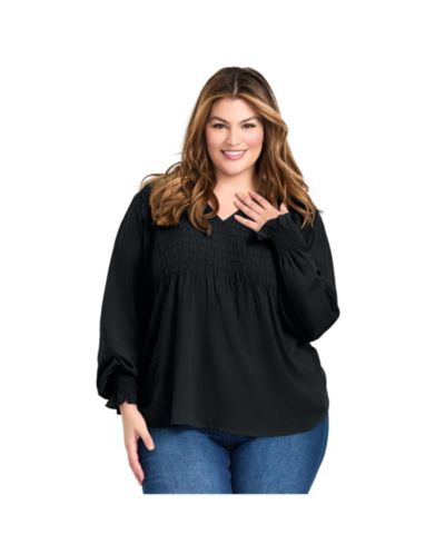 Женский топ Avenue Plus Size Marcie Shirred Detail Blouse