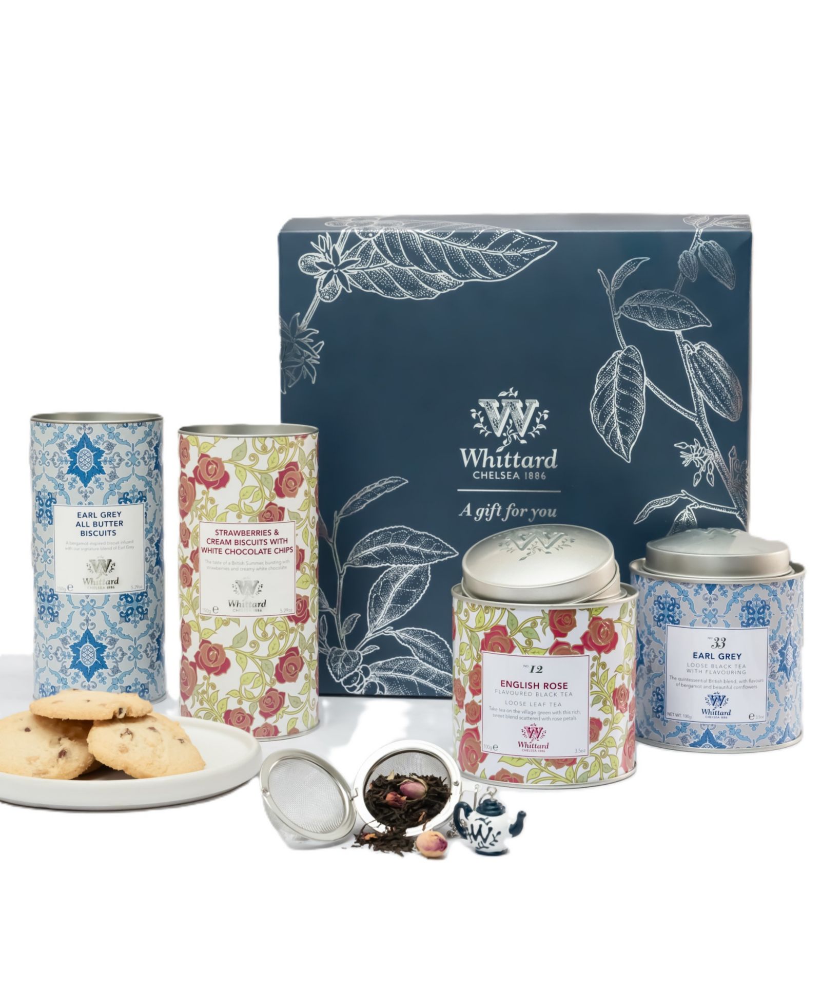 Подарочный набор чая Whittard Afternoon Tea с ситечком, 5 предметов