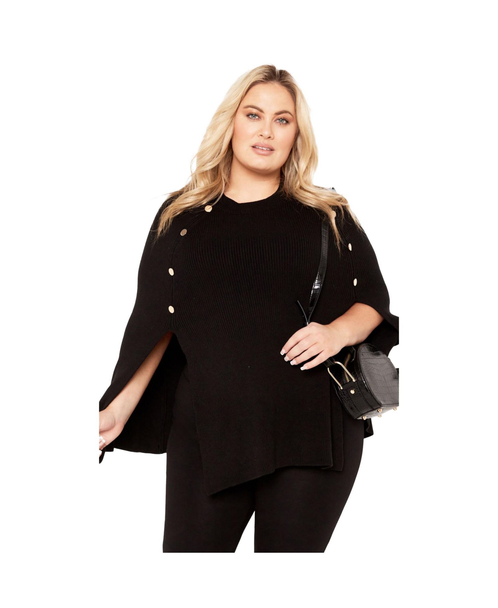 Avenue Женская куртка Plus Size Olivia Button Cape