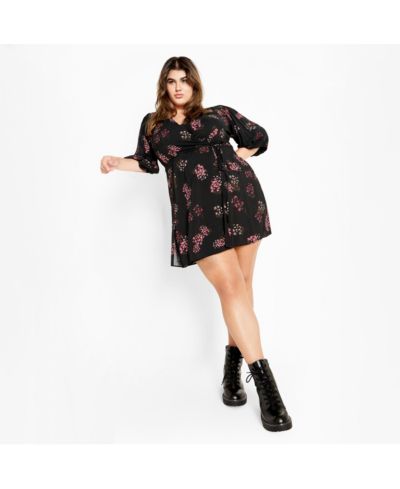 Женское цветочное платье Plus Size Cassie от CITY CHIC