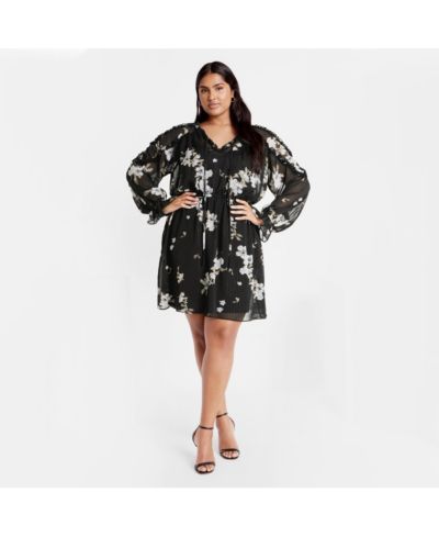 Платье Amira с принтом CITY CHIC Plus Size