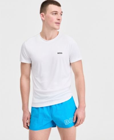 BOSS by Hugo Boss Men's Short-Sleeve Sun Protection Rashguard Swim Shirt