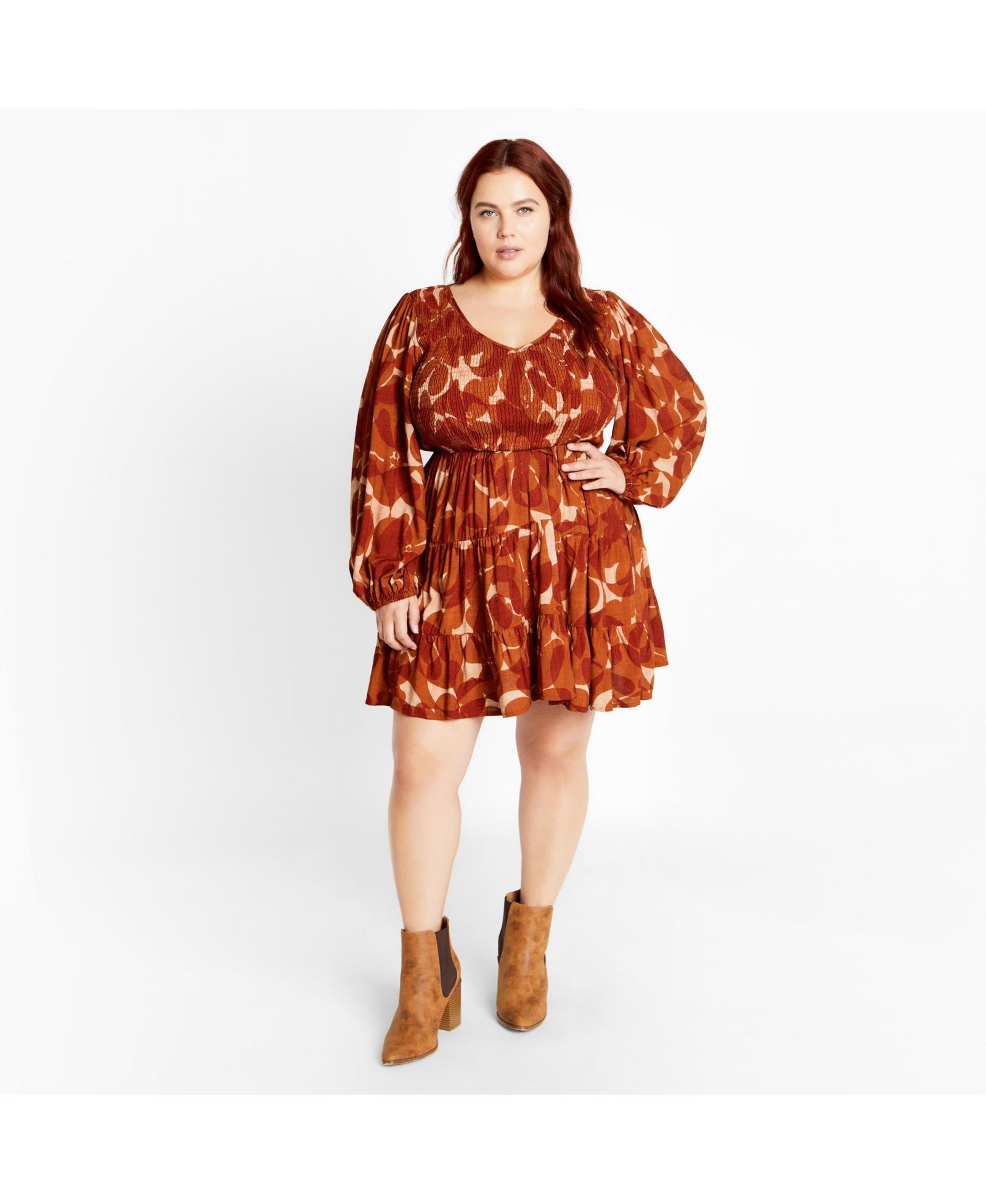 CITY CHIC Женское платье Jemma Mini Print