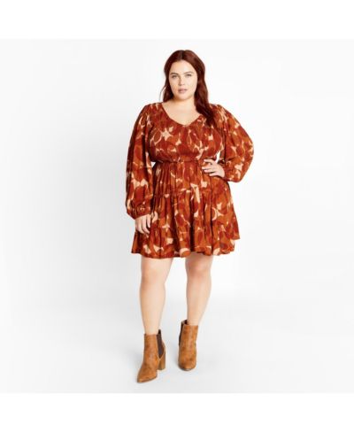 CITY CHIC Женское платье Jemma Mini Print