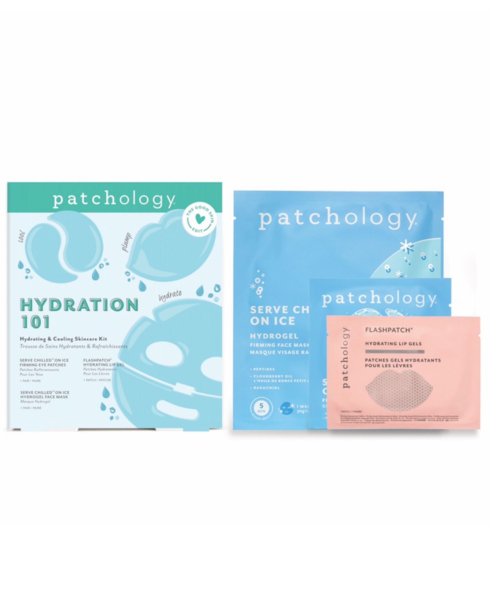 Patchology 3-Pc. Hydration 1.O.1. Hydrating & Cooling Skincare Kit