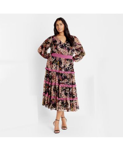 Женское платье CITY CHIC Gwendolyn с принтом, Plus Size