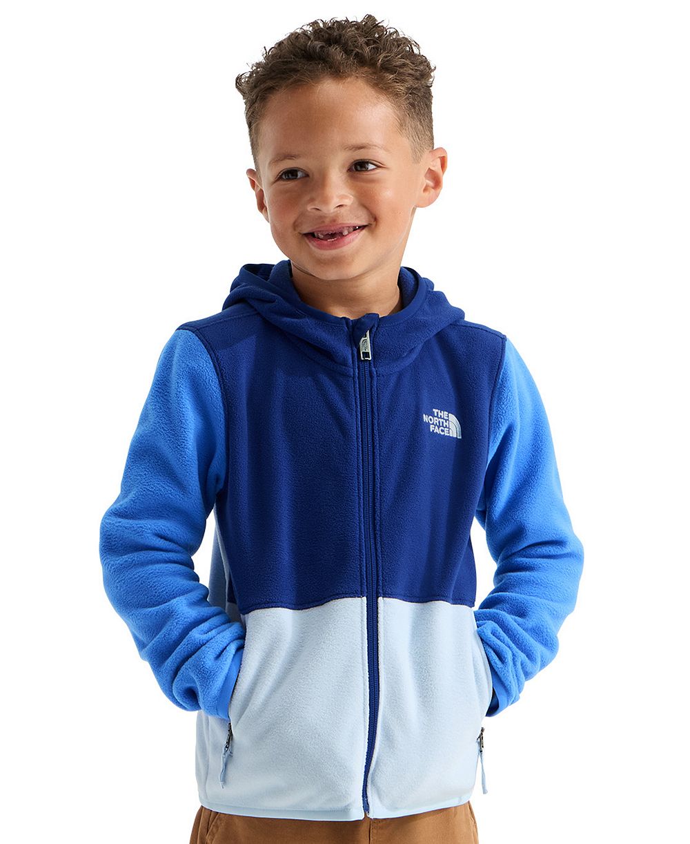 The North Face детский флисовый худи с полным zipperом Glacier для мальчиков и девочек 2T-7