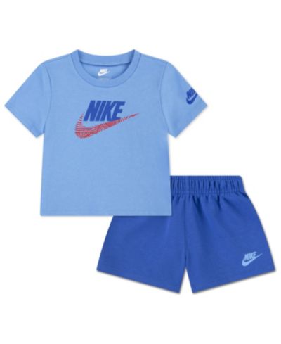 Комплект Nike из футболки и шорт из французского трикотажа для малышей