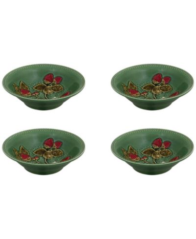 Bordallo Pinheiro Strawberries Bowls, Set of 4
