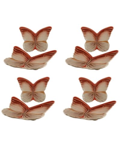 Bordallo Pinheiro Cloudy Butterflies By Cláudia Schiffer Dessert Plates, Set of 4