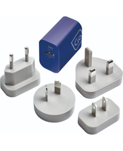 Зарядное устройство Go Travel Worldwide USB-A и USB-C Travel Wall