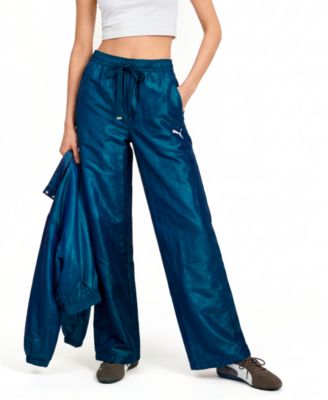 Puma Women's Her Pearlized Wide-Leg Woven Pants