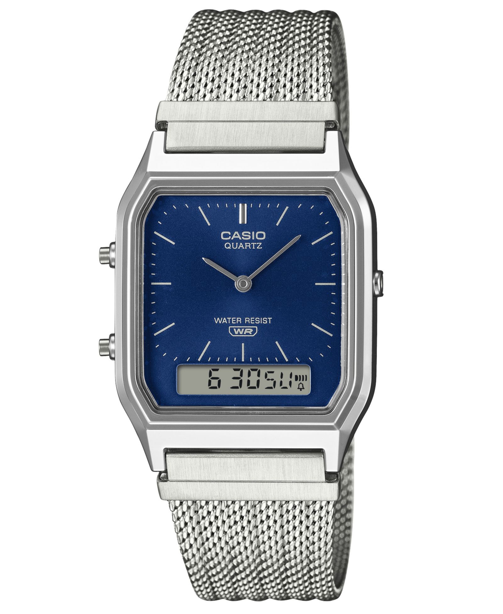 Casio Унисекс часы Japanese Quartz, серебристый цвет, 29.8mm