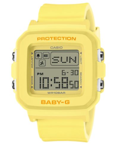 G-Shock Женские часы Baby G Yellow Resin 39mm