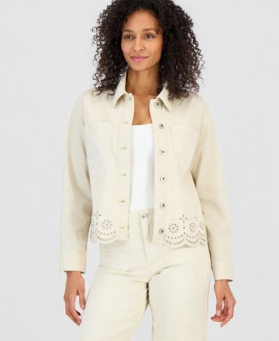 Шакет Style & Co Women's Cropped Embroidered