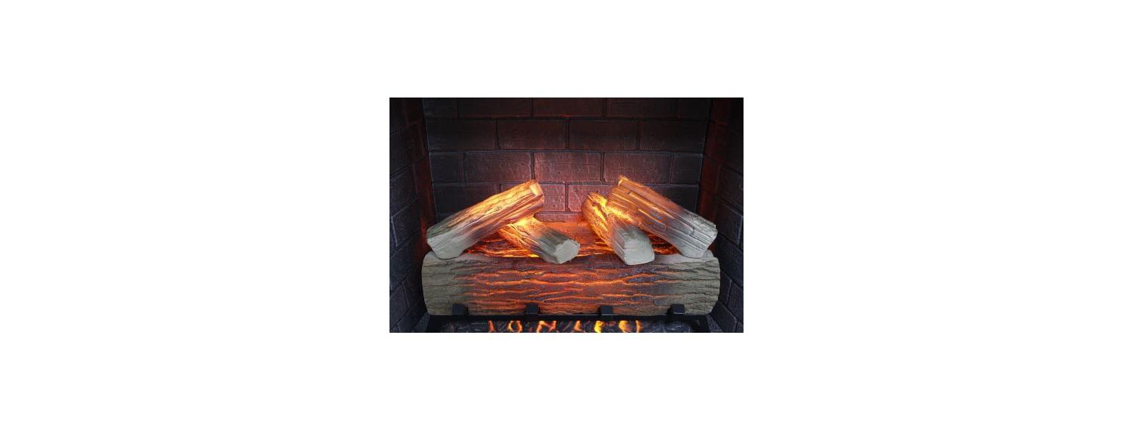 Flynama 23 inch Infrared heating electric fireplace insert, with log set & realistic flame, remote control with timer, overheating protection
