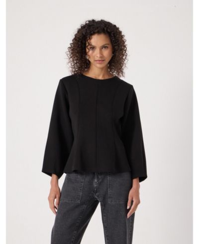 Женский джерси-топ Hush Seam Detail Smart Jersey Top