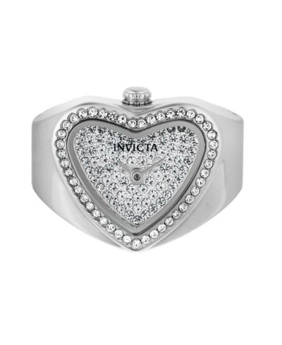 Invicta Women's 49578 Mini  Quartz 2 Hand Silver, White Dial Watch