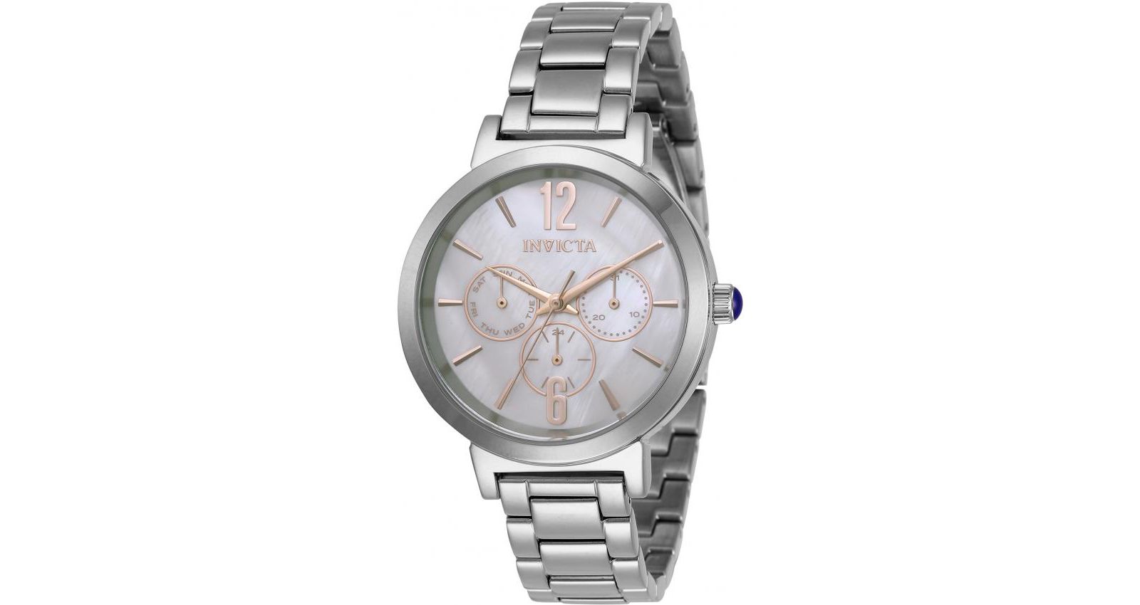 Invicta Women's 31082 Angel Quartz Chronograph White Dial Watch
