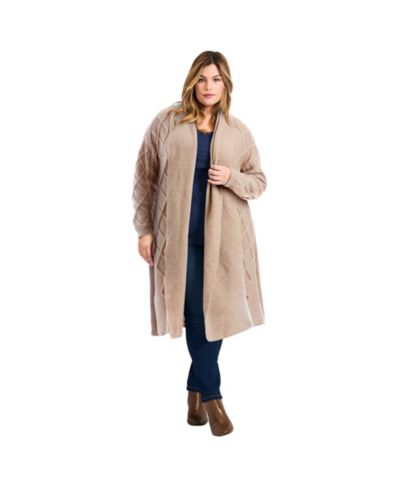 Женский удлиненный кардиган Avenue Plus Size Paris