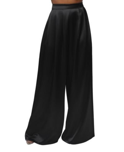 JLUXLABEL Женские брюки из атласа Satin Bliss Pleated