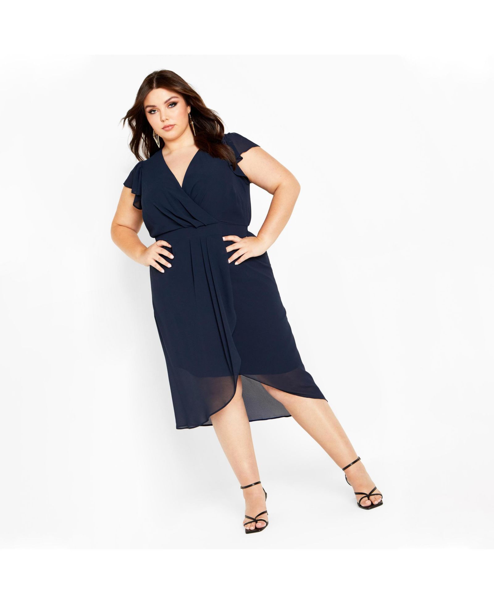 CITY CHIC Plus Size Wrap Swing Dress