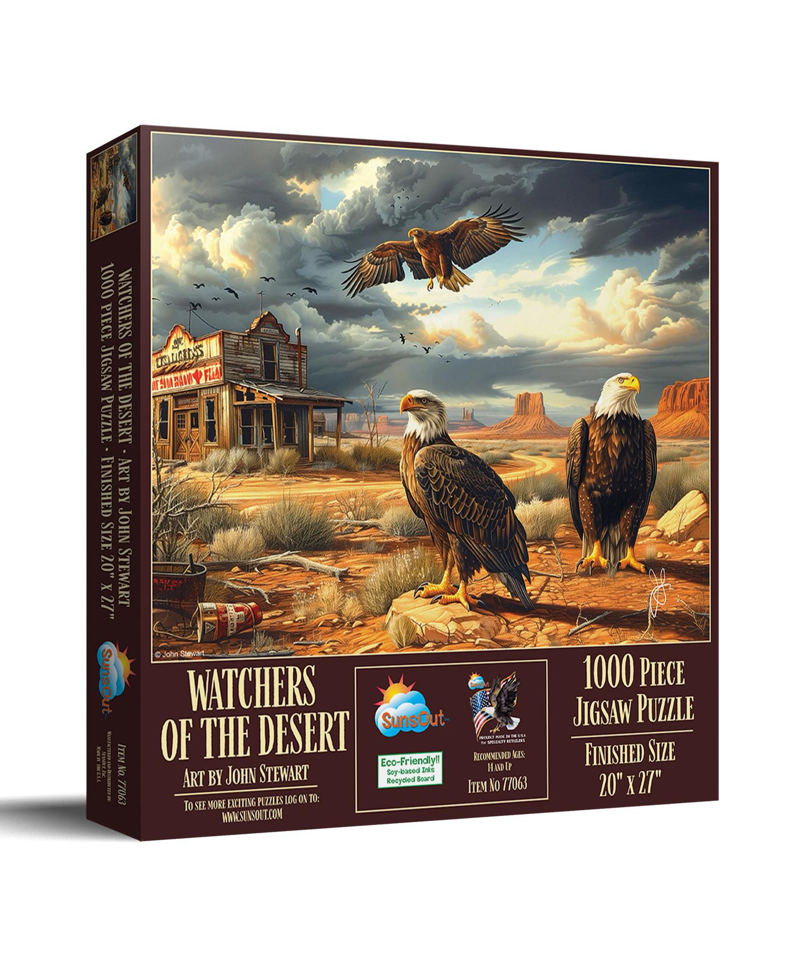 Sunsout Watchers of the Desert 1000 Piece Jigsaw Puzzle, Ages 15+