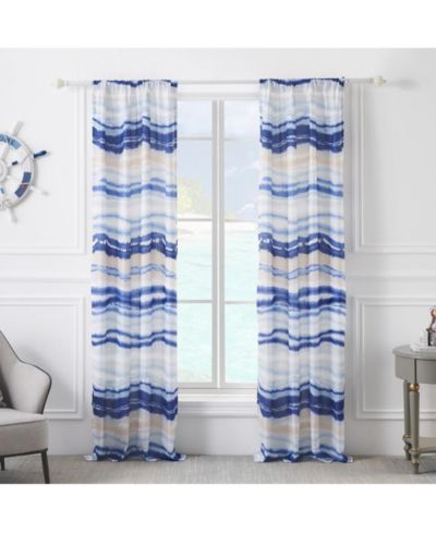 Пара штор Barefoot Bungalow Crystal Cove - 2 штуки - 42x84" и 3x24"
