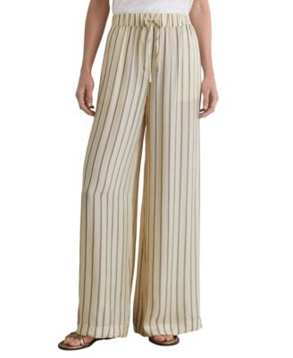 REISS Women's Minnie Wide-Leg Stripe Pants