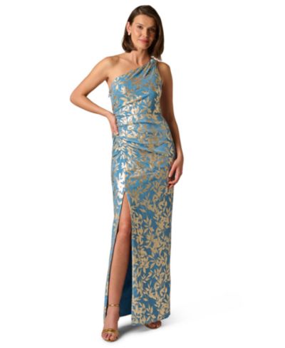 Adrianna Papell Women's One-Shoulder Ball Gown