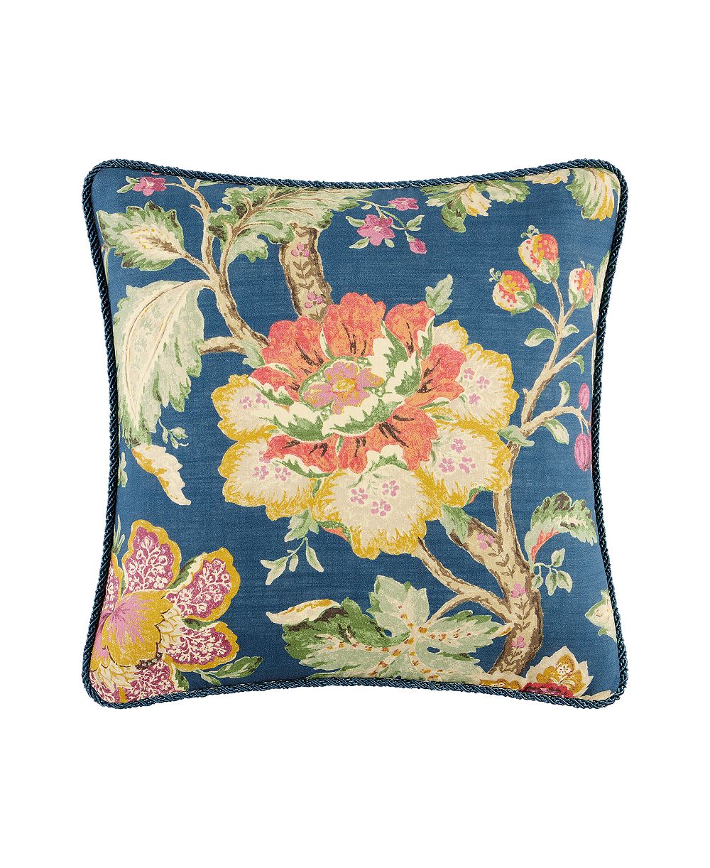 Rose Tree Secret Garden Floral Square Decorative Pillow, 18" x 18"
