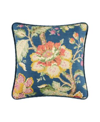 Rose Tree Secret Garden Floral Square Decorative Pillow, 18" x 18"